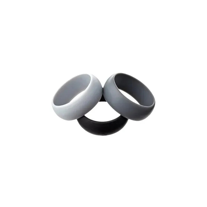 Silicone Rubber Ring Bands 3Pcs - 8
