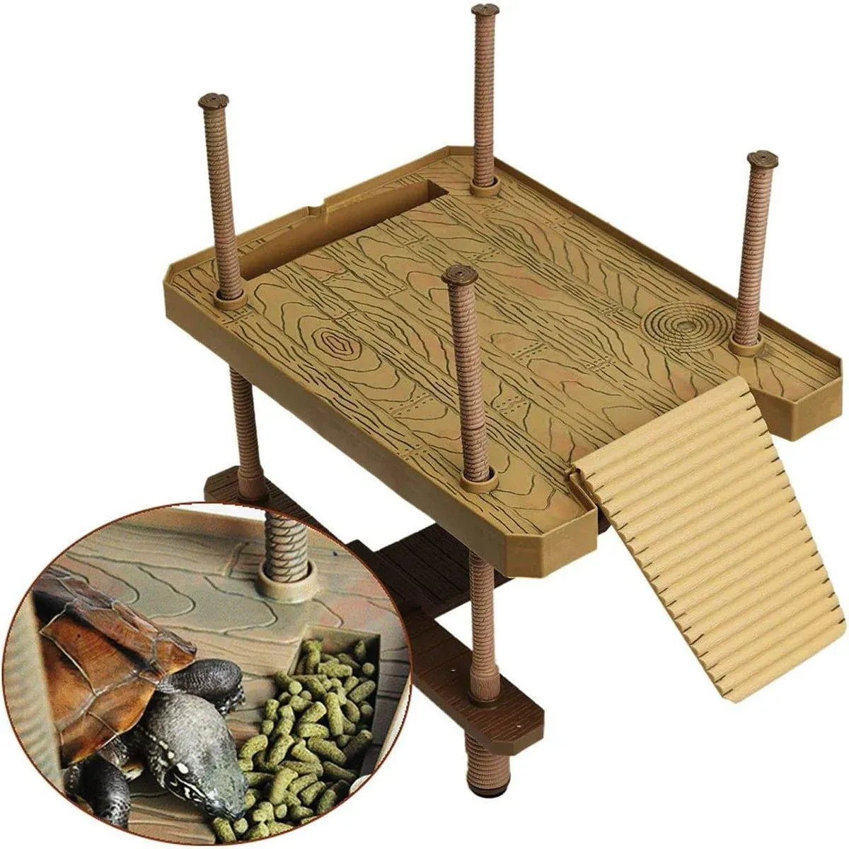 Durable Turtle Dock for Aquatic Turtles and Reptiles