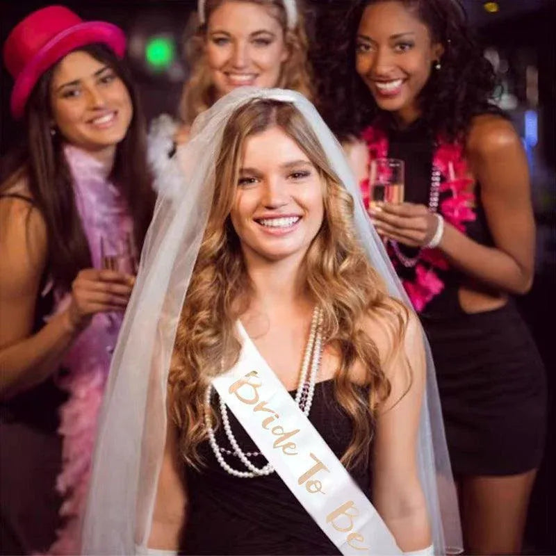 Bridal Party Sash Rose Gold Bride Bridesmaid Maid Honour Mother Hens Night Wear - Mother Of The Bride