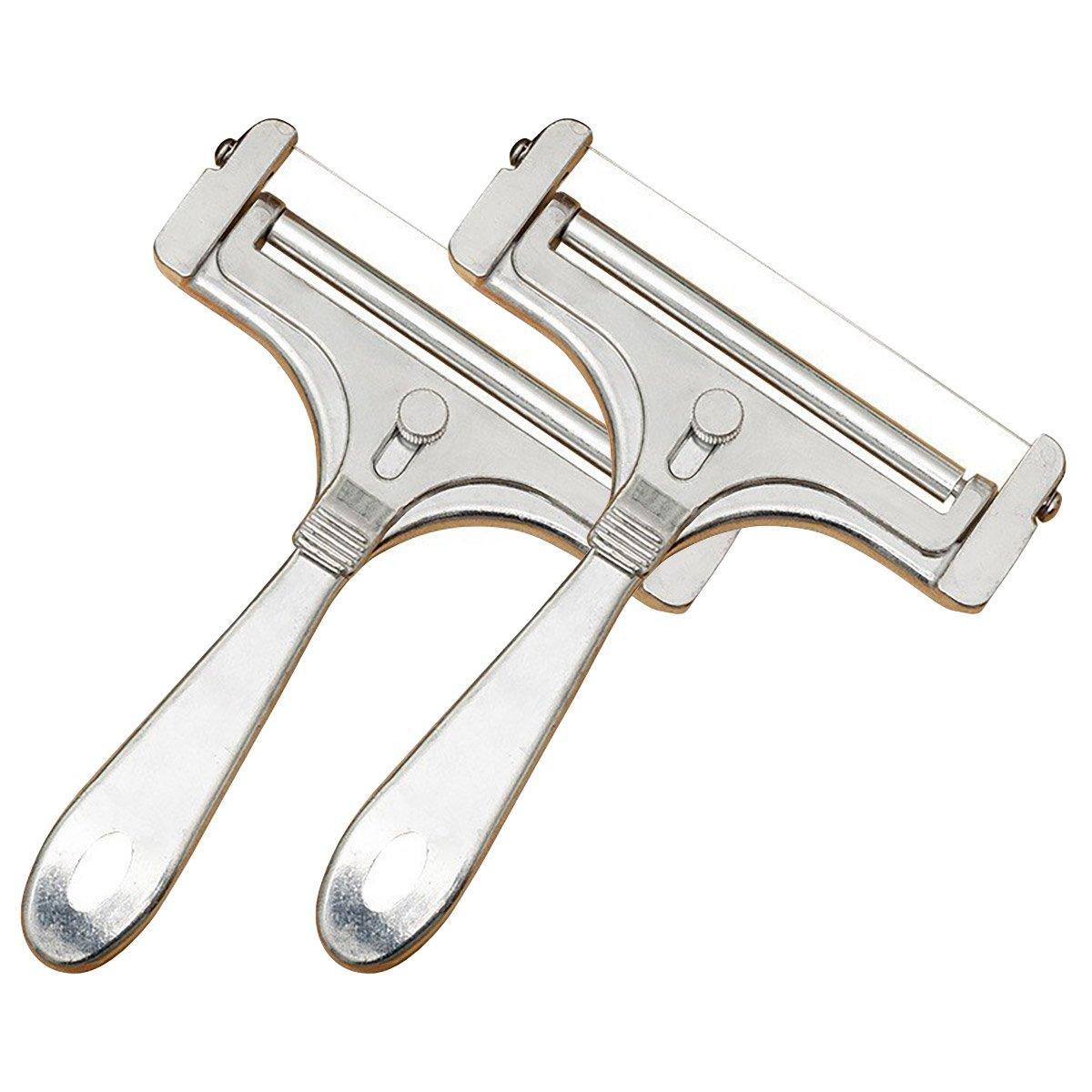 1/2 PCS Butter Cheese Grater Slicer Scraper Stainless Steel Kitchen Gadget Tool - 2PCS