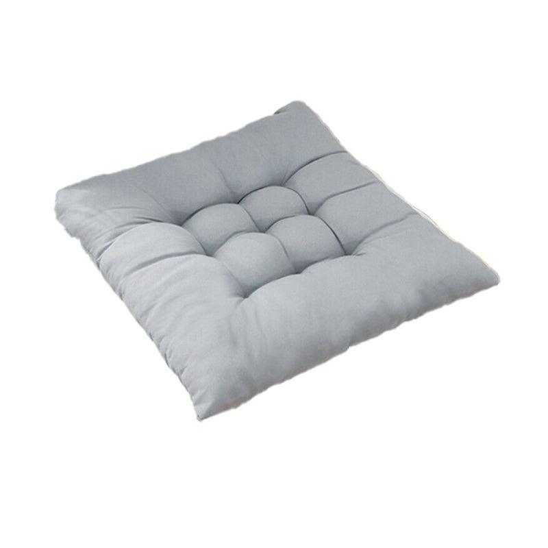 Soft Chair Cushion Pad for Indoor Outdoor Seating Square Seat Cover 35x35cm - Blue