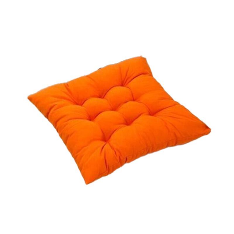 Soft Chair Cushion Pad for Indoor Outdoor Seating Square Seat Cover 35x35cm - Coffee