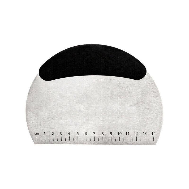 Dough Scraper Stainless Steel Bake Cake Slicer Pastry Cutter Multipurpose Bench - Semicircle