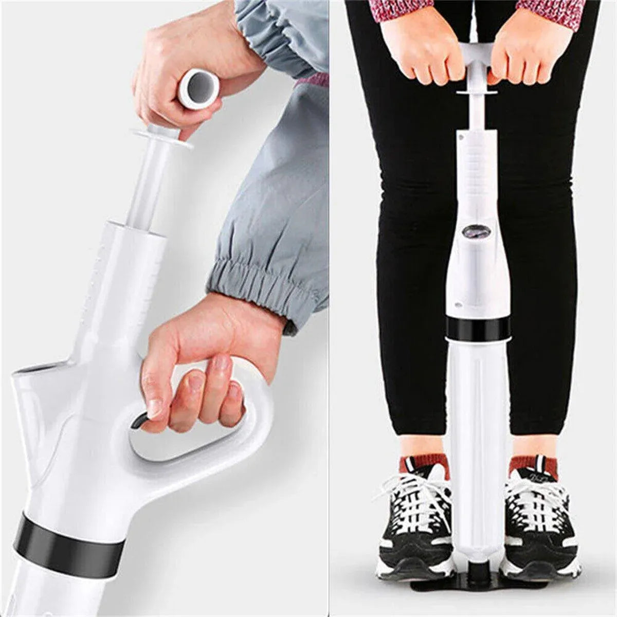 High Pressure Toilet Pipe Sewer Dredge Tool Pneumatic Suction Floor Drain Tool