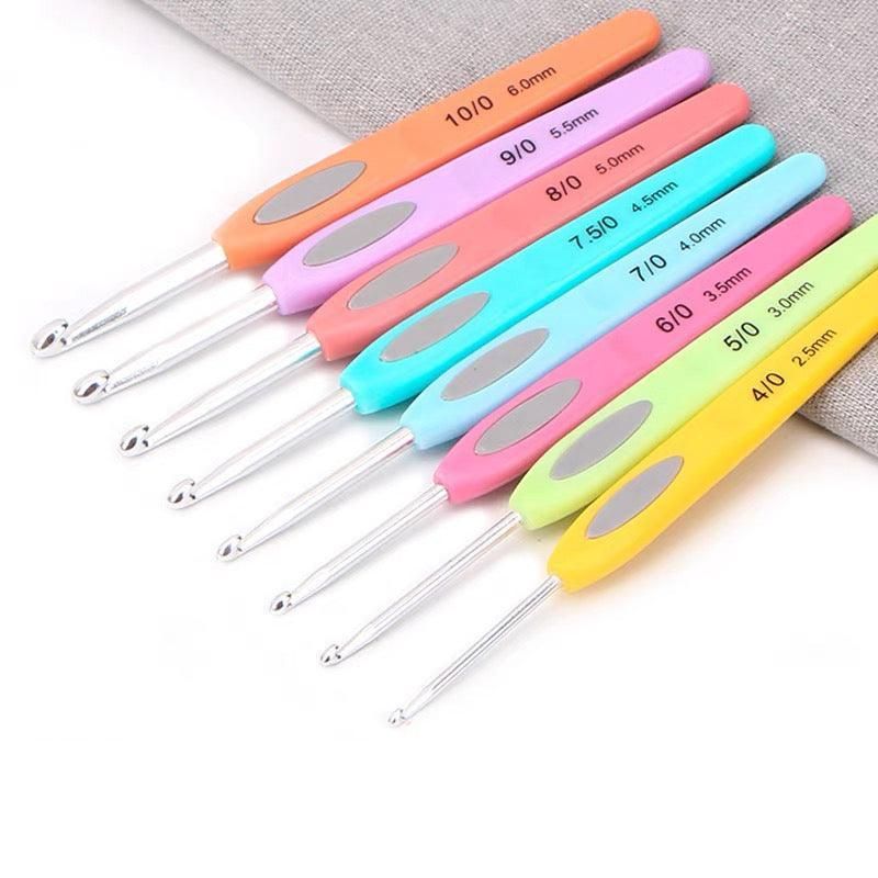 8X Rsi Sewing Tool Crochet Hooks Kit Yarn Knitting Needles Ergonomic Grip Set