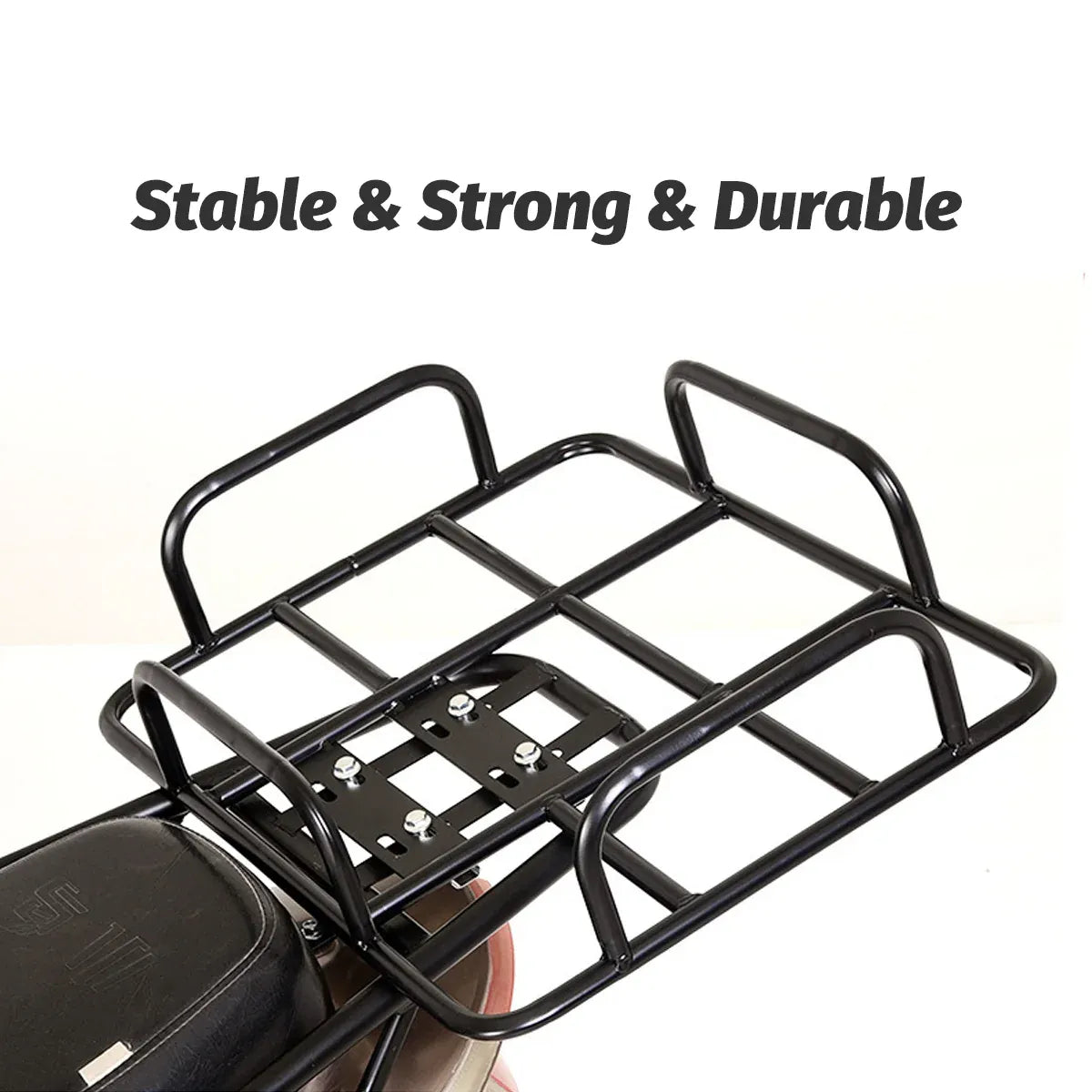 Metal Delivery Bag Rack Ebike Motorcycle Bicycle Food Rider Mount Support Frame
