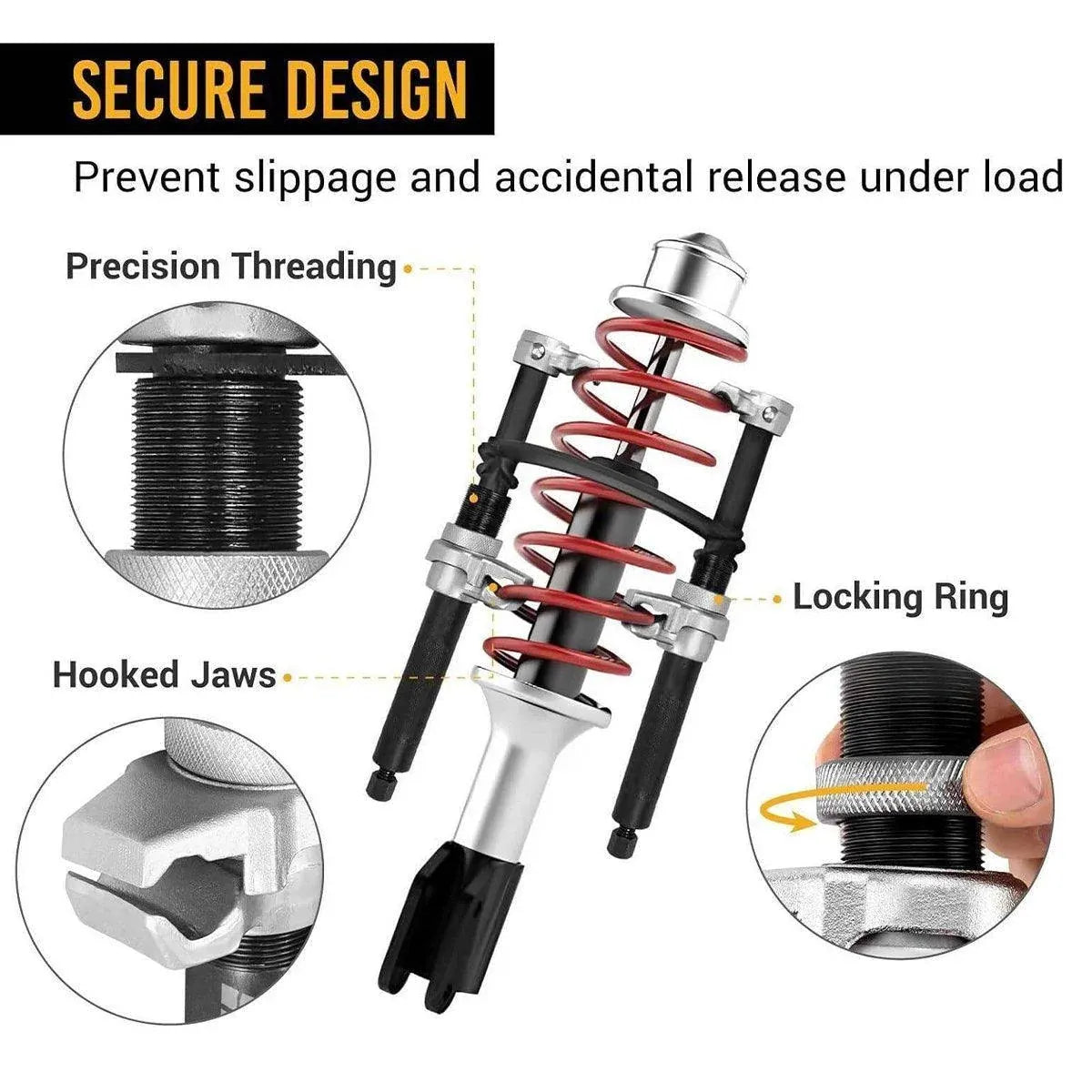 Heavy Duty Coil Spring Compressor Suspension Spring Clamp with Locking Bracket