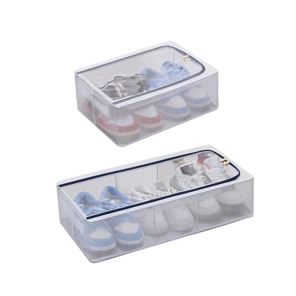 Visible Dustproof Transparent Storage Box Home Organizer for Clothes Toys Shoes - Large