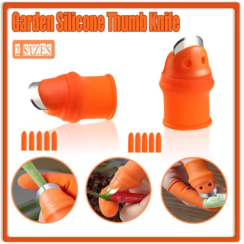 Garden Silicone Thumb Knife Finger Cutter Vegetable Harvesting Tool Picking Aid - L