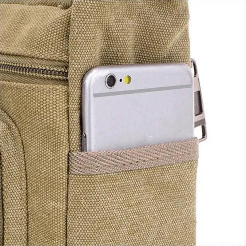 Retro Men'S Canvas Shoulder Messenger Bag Crossbody Satchel Travel Man'S Bags Au - Army Green