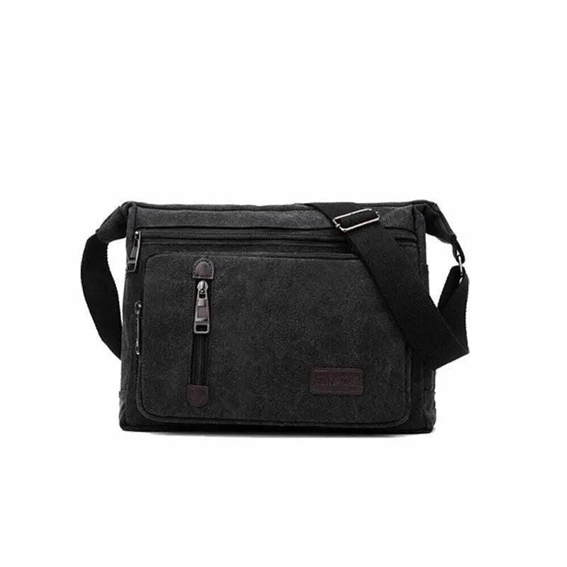 Retro Men'S Canvas Shoulder Messenger Bag Crossbody Satchel Travel Man'S Bags Au - Army Green