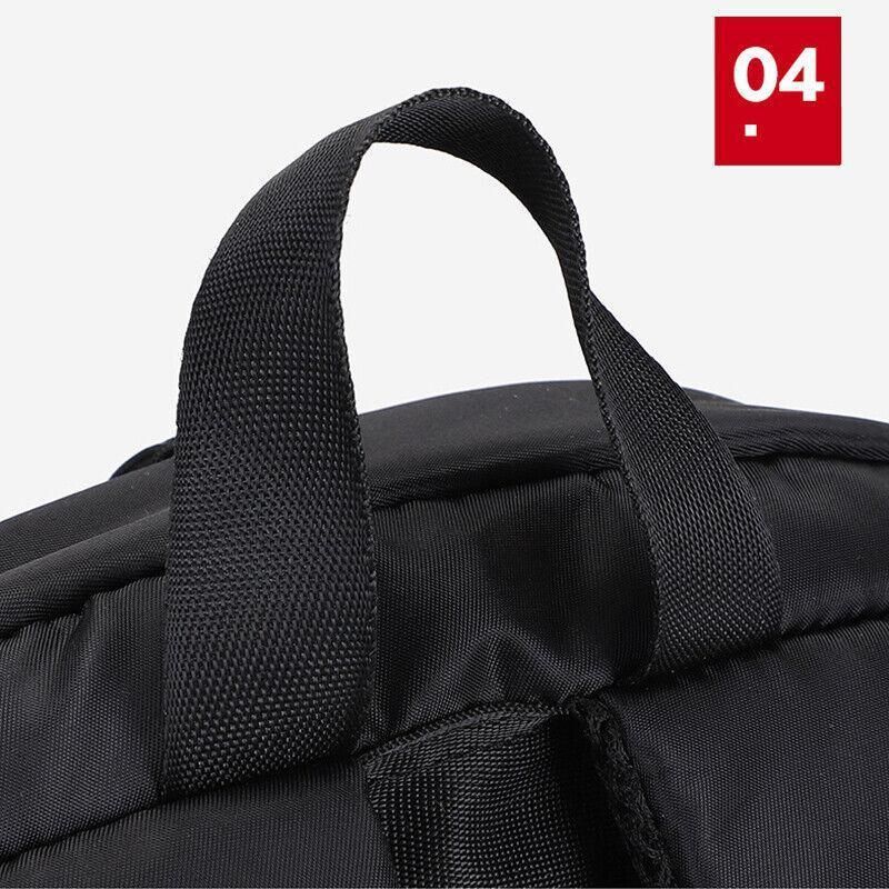 Mens Backpack Large Capacity Waterproof Schoolbag Laptop Work Travel Bag - Grey