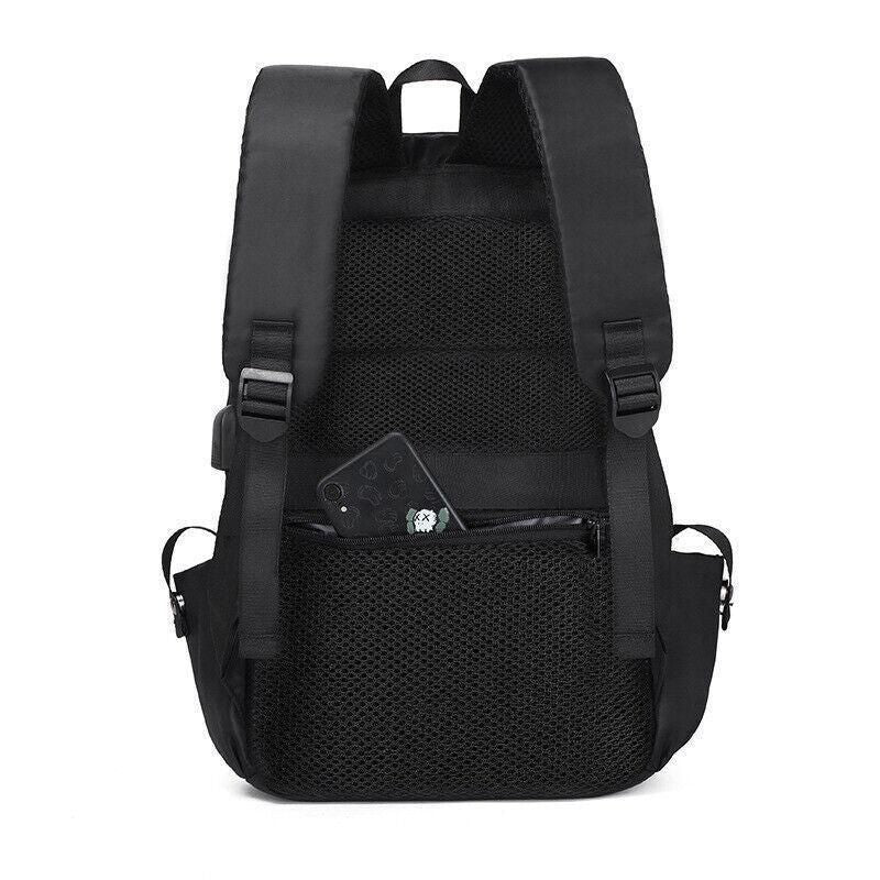 Mens Backpack Large Capacity Waterproof Schoolbag Laptop Work Travel Bag - Red