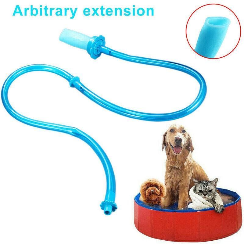 Pet Shower Connector Wash Hose Attachment Sprinkler Handheld Rinser Dogs Bathing