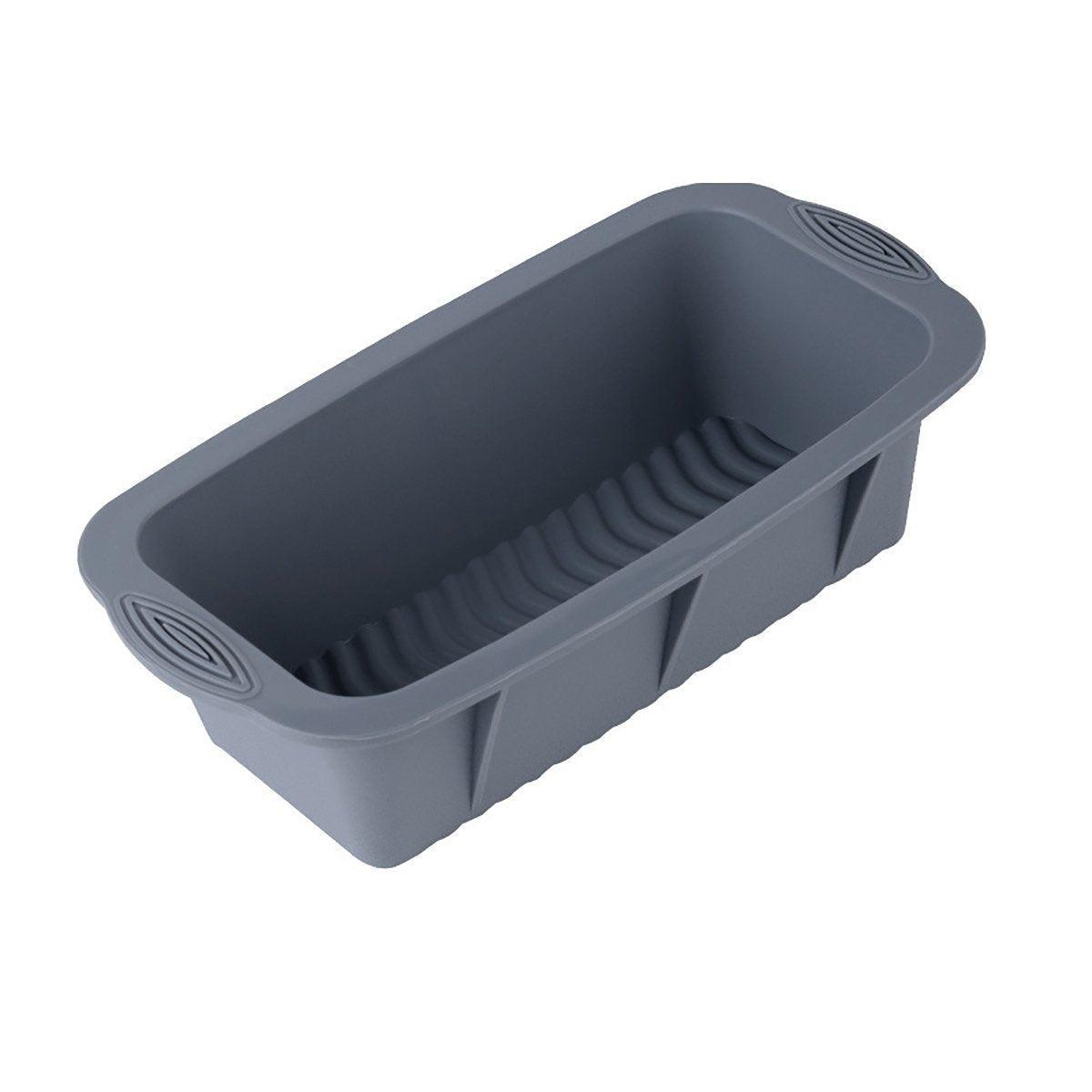High Temperature Resistant Rectangular Silicone Cake Mold Baking Pan for Kitchen - Red