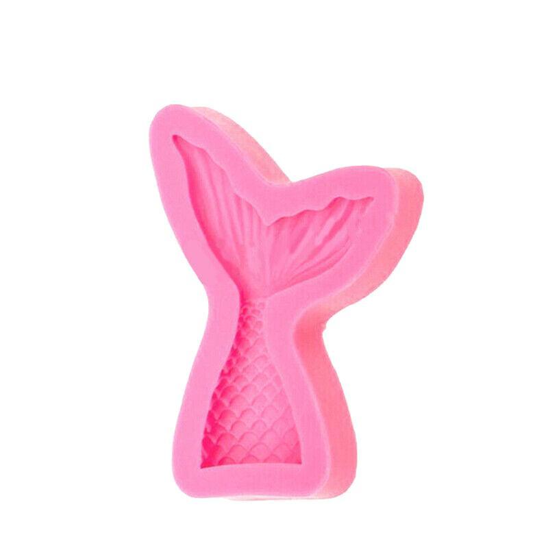 Mermaid Tail Sea Shell Silicone Cake Fondant Sugarcraft Mould Chocolate Mold - Mermaid Tail Small