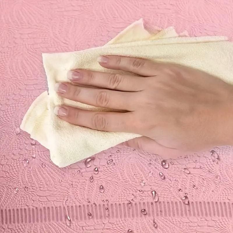 Jump Rope Mat Soundproof Shock Absorbing Mat for Indoor Fitness Yoga Floor Use - Pink
