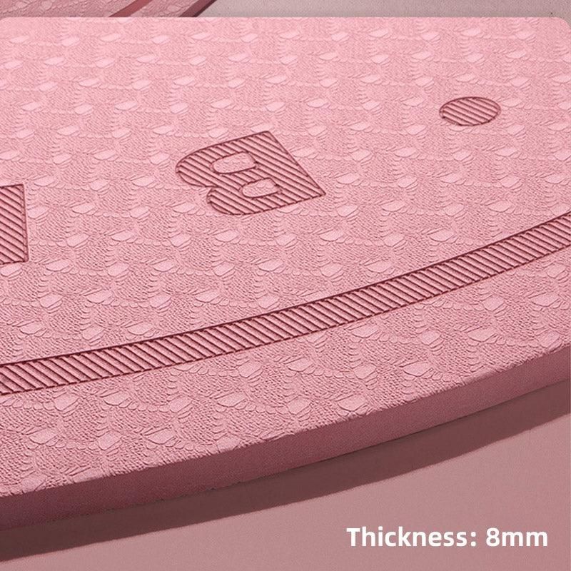Jump Rope Mat Soundproof Shock Absorbing Mat for Indoor Fitness Yoga Floor Use - Pink