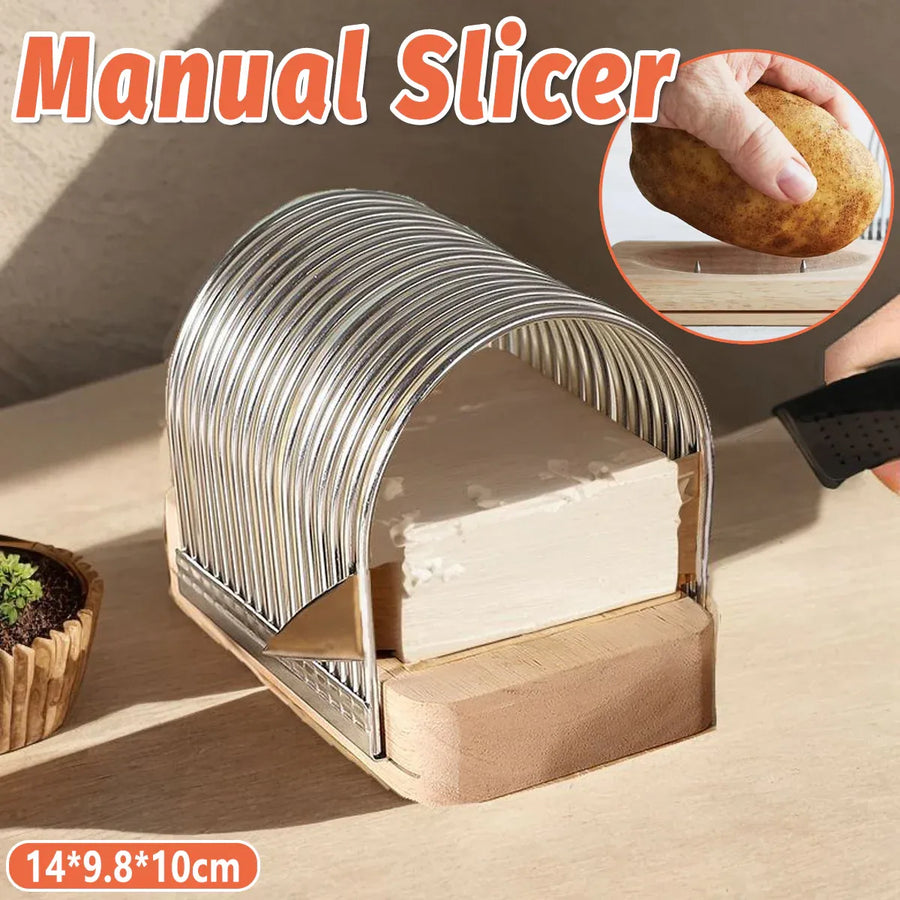 Multifunction Kitchen Bread Toast Slicer Potato Cheese Baking Cutter Divider