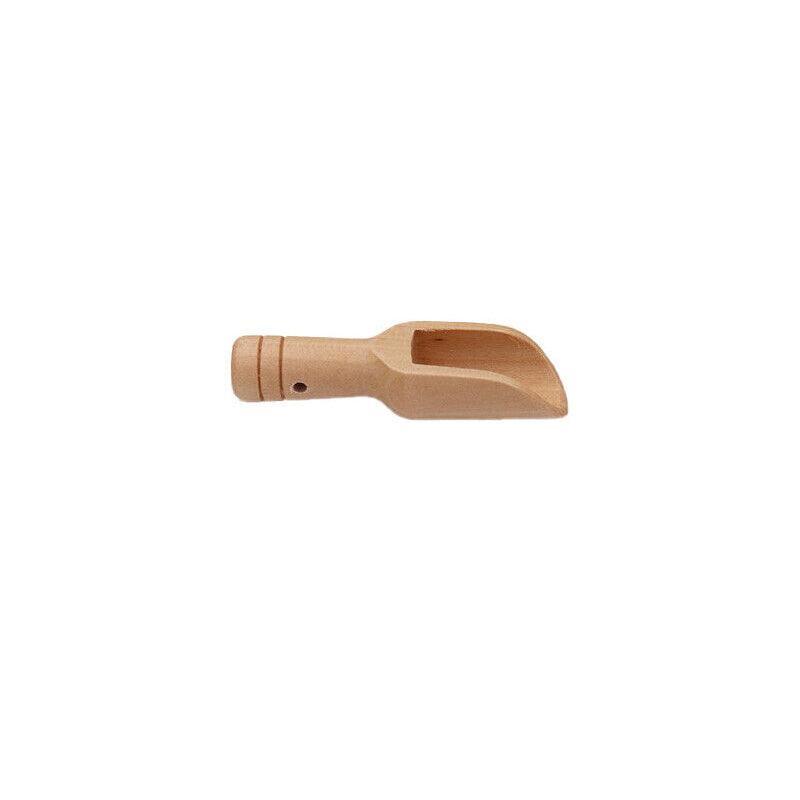 Mini Wooden Scoop Small Kitchen Spoon for Salt Sugar Coffee Spice Tea - 1PC