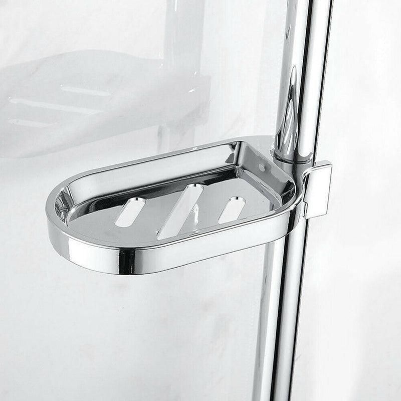 Adjustable Rail Slide Bathroom Bath Shower Soap Dishes Holder For 25 Mm Home Au