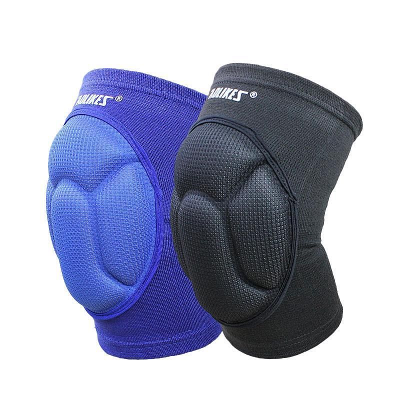 Knee Pad Crashproof Antislip Brace Leg Sleeve Protector Guard Support Men - Blue*1 Pair