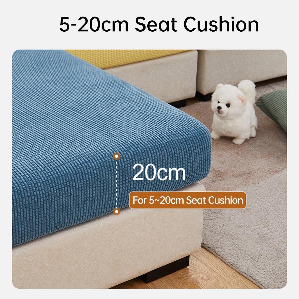Stretch Sofa Slipcover 4 Seasons Universal Couch Protector Elastic Fabric Cover - Single-Black