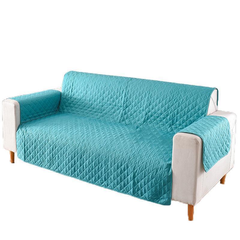 130X195cm Seater Pet Sofa Protector Cover Quilted Couch Covers Lounge Slipcover - Black