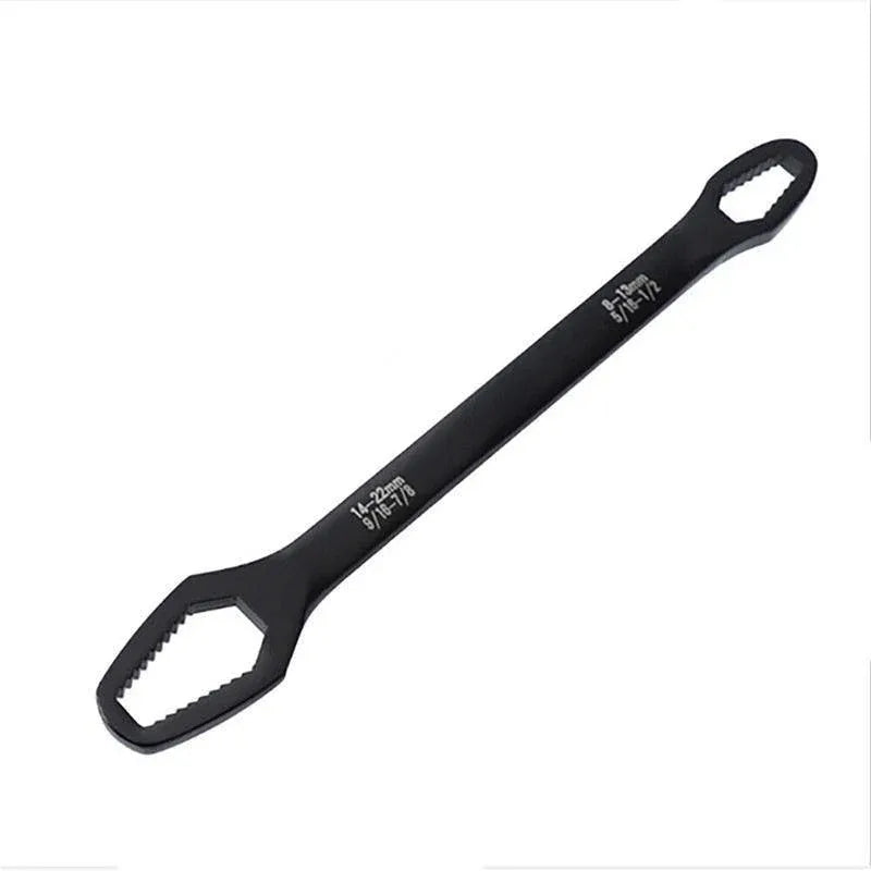 Universal Plum Screw Nuts Wrench 8-22mm Double Head Ratchet Spanner Repair Tools