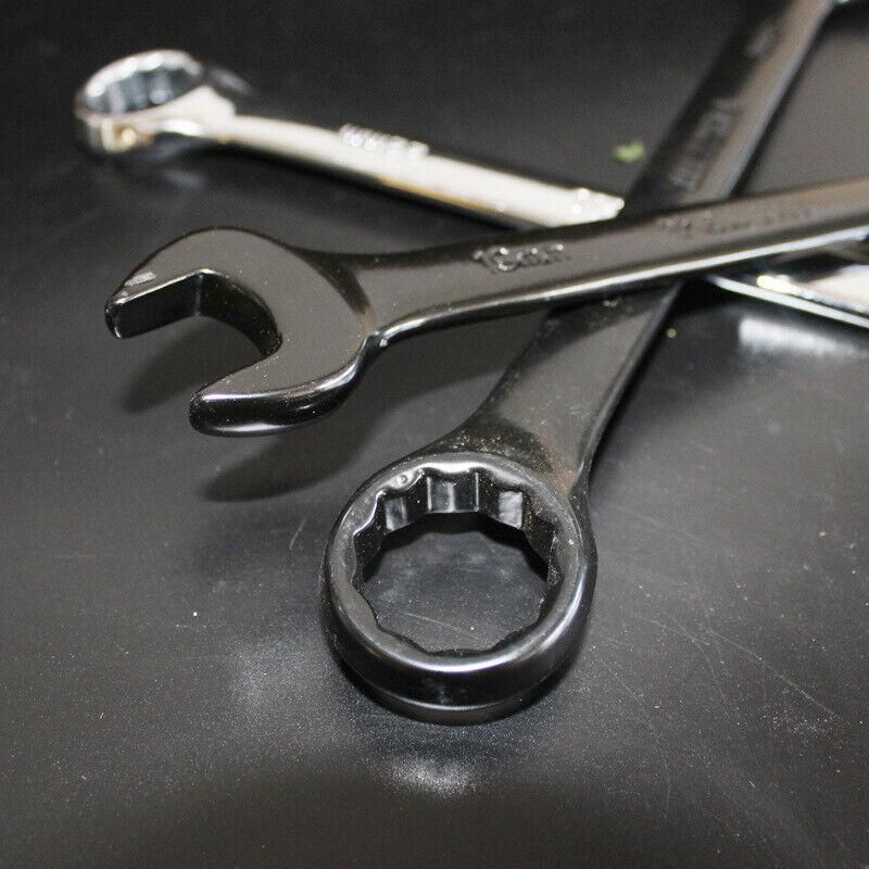 14 Piece Metric Combination Spanner Set with Roll Bag 8mm to 24mm Heavy Duty