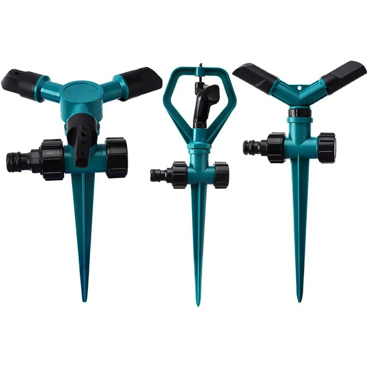 360° Rotation Auto Irrigation System Garden Lawn Sprinkler Patio Save Water Use - One Arm