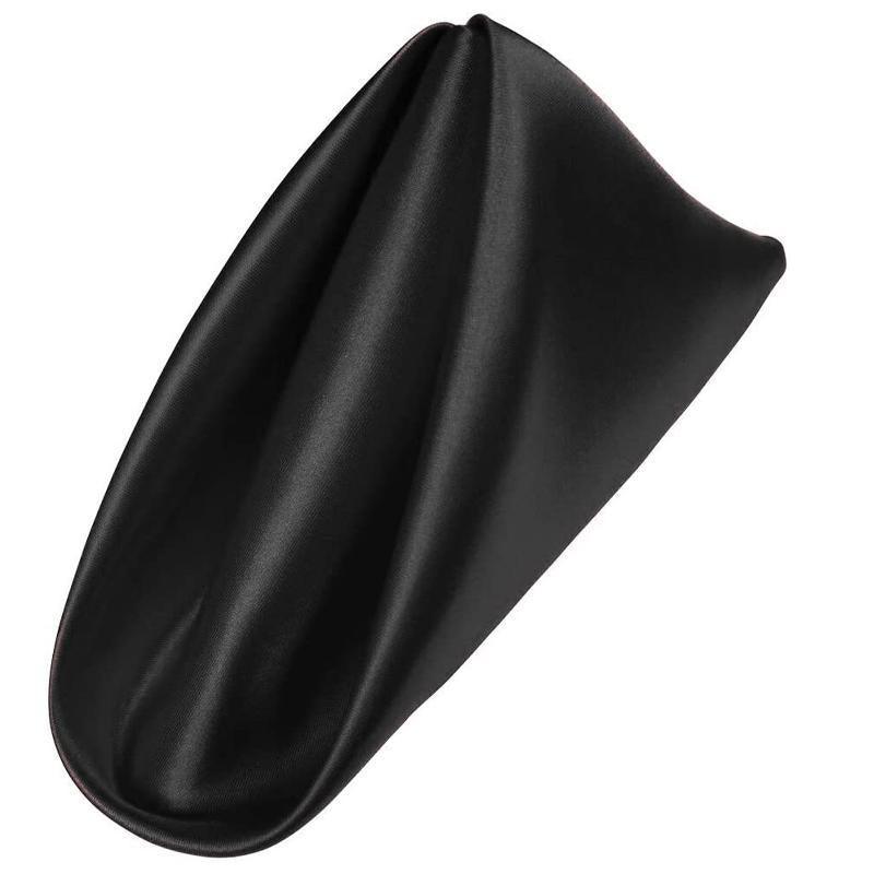 50PCS Polyester Plain Fabric Cotton Napkins For Wedding Cloth pc Table Dinner - Red