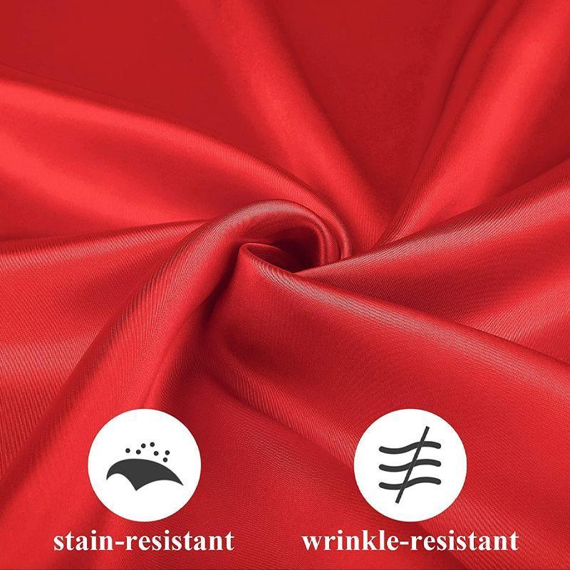 50PCS Polyester Plain Fabric Cotton Napkins For Wedding Cloth pc Table Dinner - Black