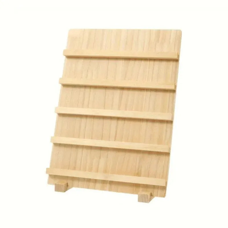 Wooden Earrings Display Rack Multi Tier Jewelry Stand Organizer Earrings Holder - 5-Tier
