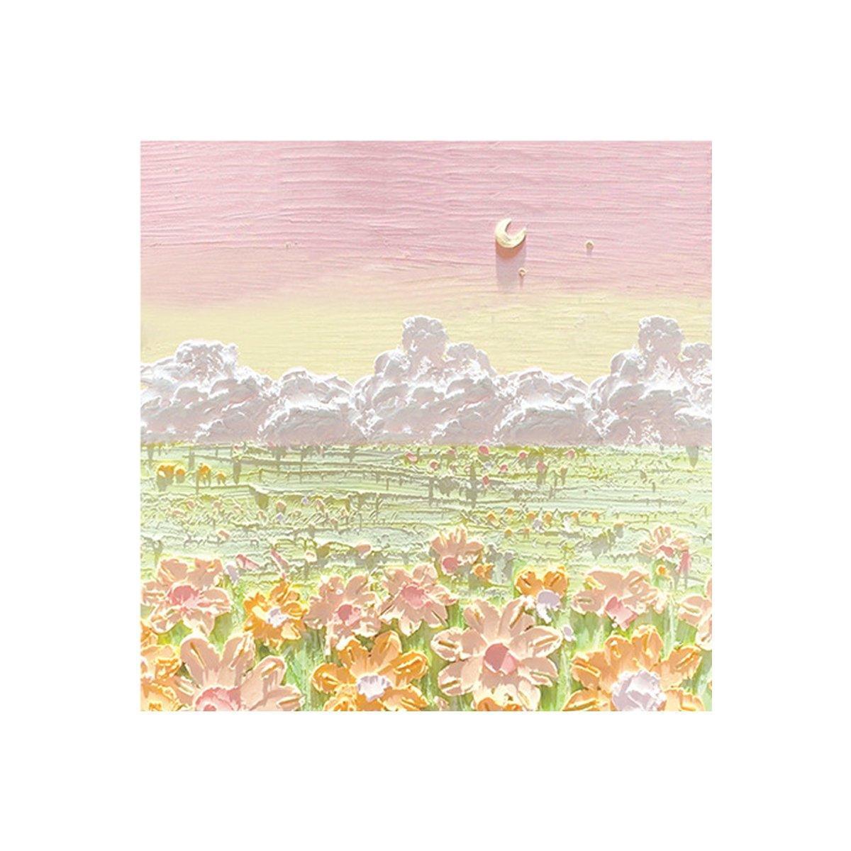 800 Sheets Colorful Oil Painting Sticky Notes Memo Pads Self-Adhesive Notes - 1#