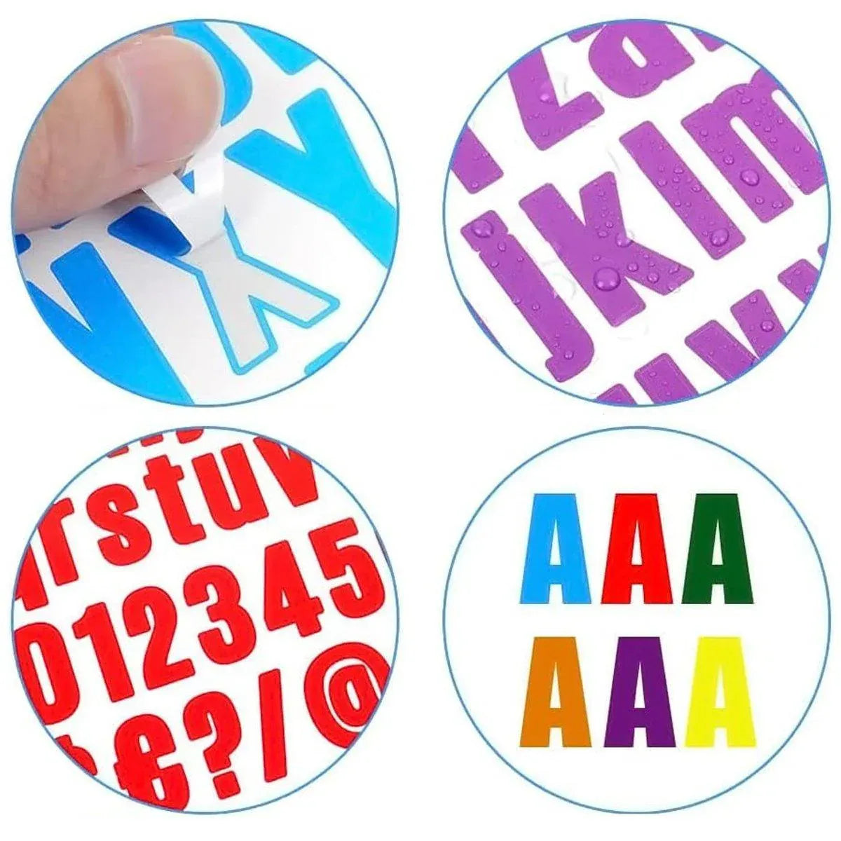 10pcs Letter Stickers Colorful DIY Scrapbooking Water Bottle Greeting Cards - Dark Green