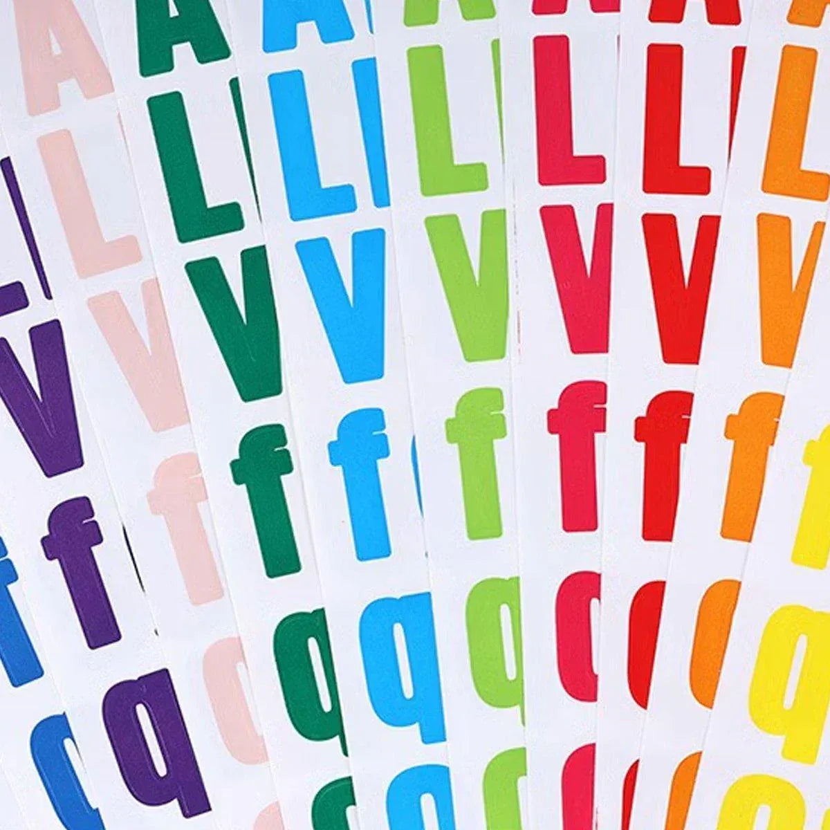 10pcs Letter Stickers Colorful DIY Scrapbooking Water Bottle Greeting Cards - Dark Green