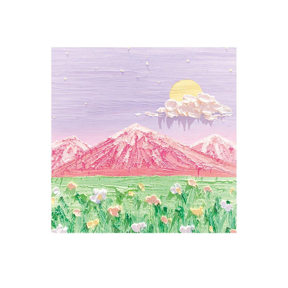 800 Sheets Colorful Oil Painting Sticky Notes Memo Pads Self-Adhesive Notes - 3#