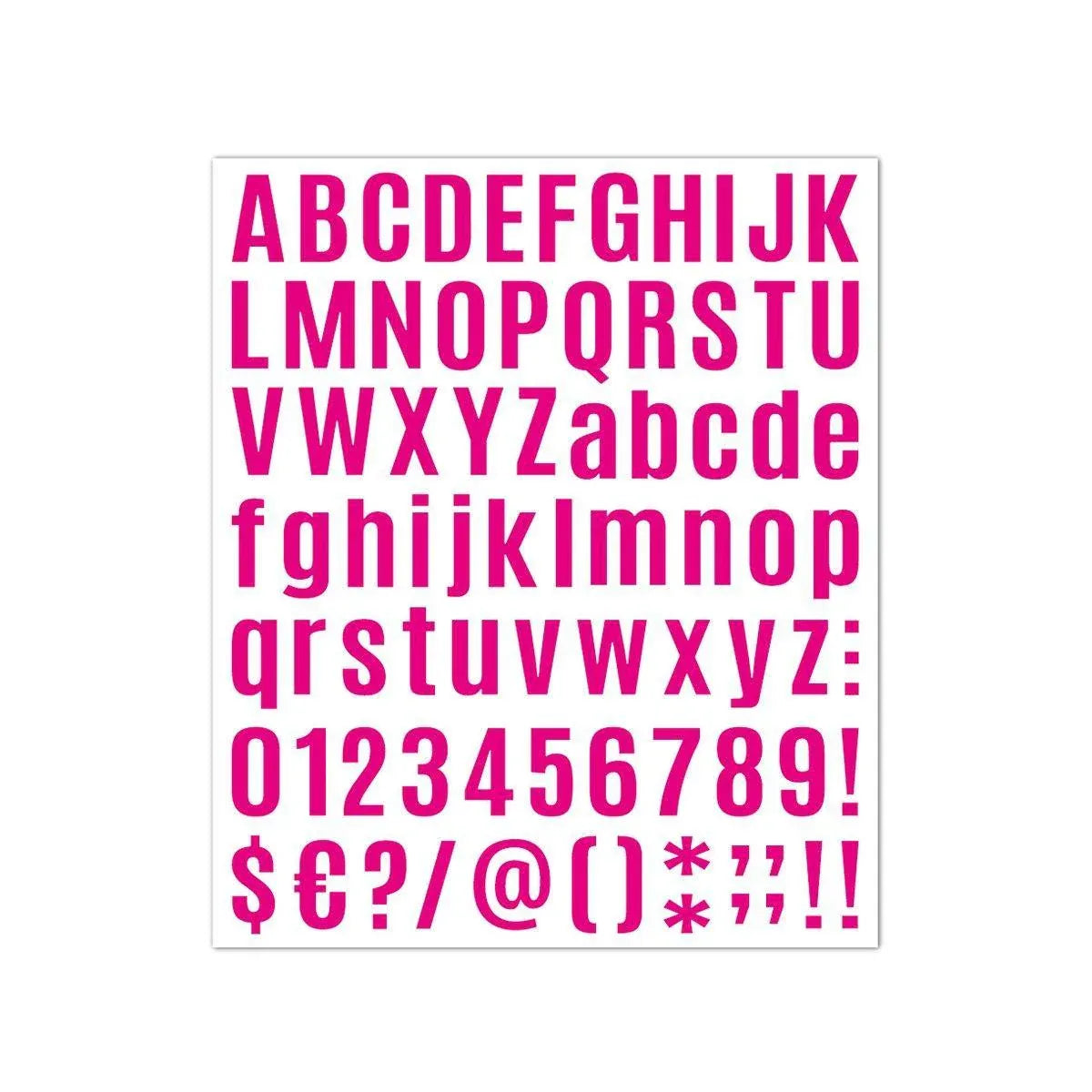 10pcs Letter Stickers Colorful DIY Scrapbooking Water Bottle Greeting Cards - Rose Red
