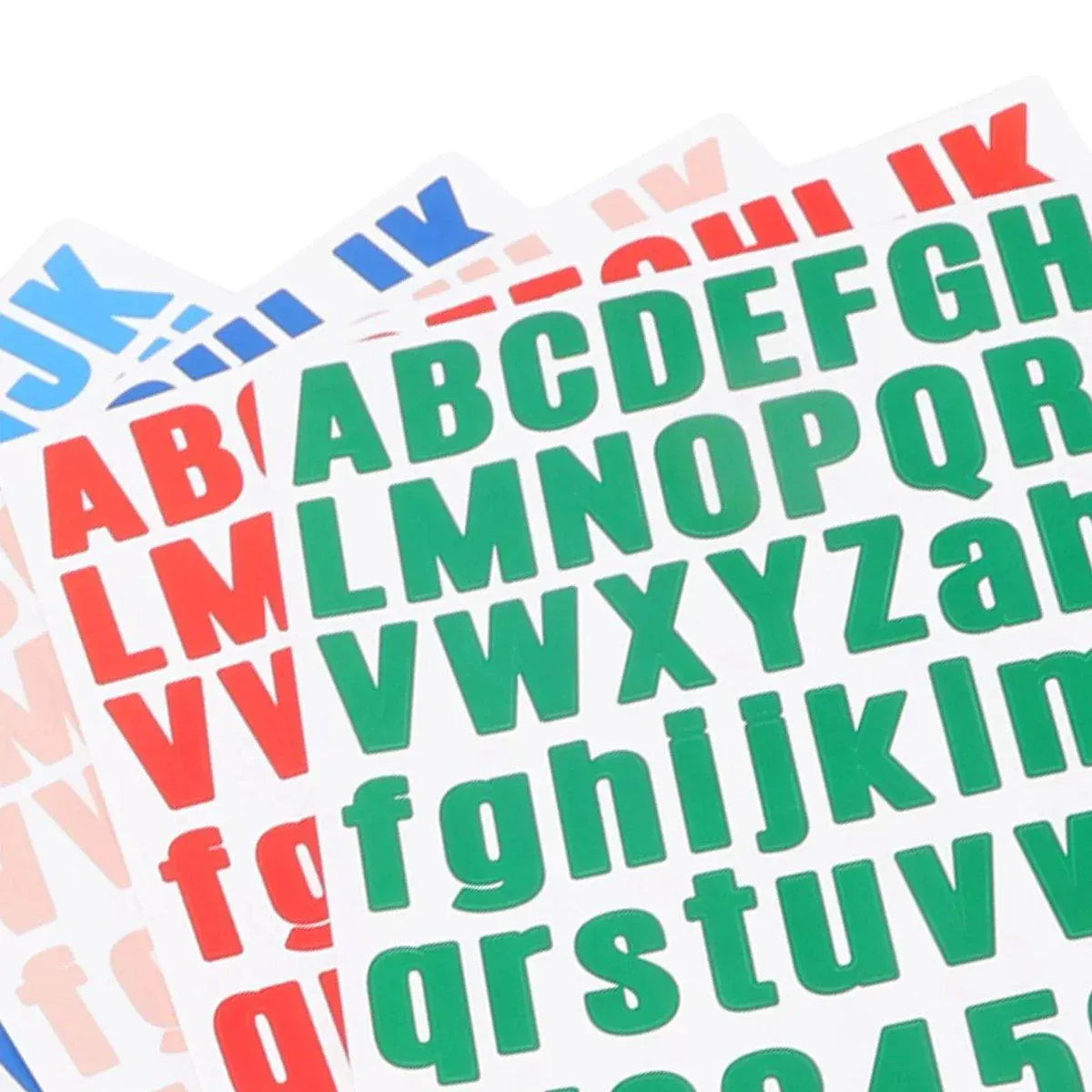 10pcs Letter Stickers Colorful DIY Scrapbooking Water Bottle Greeting Cards - Rose Red
