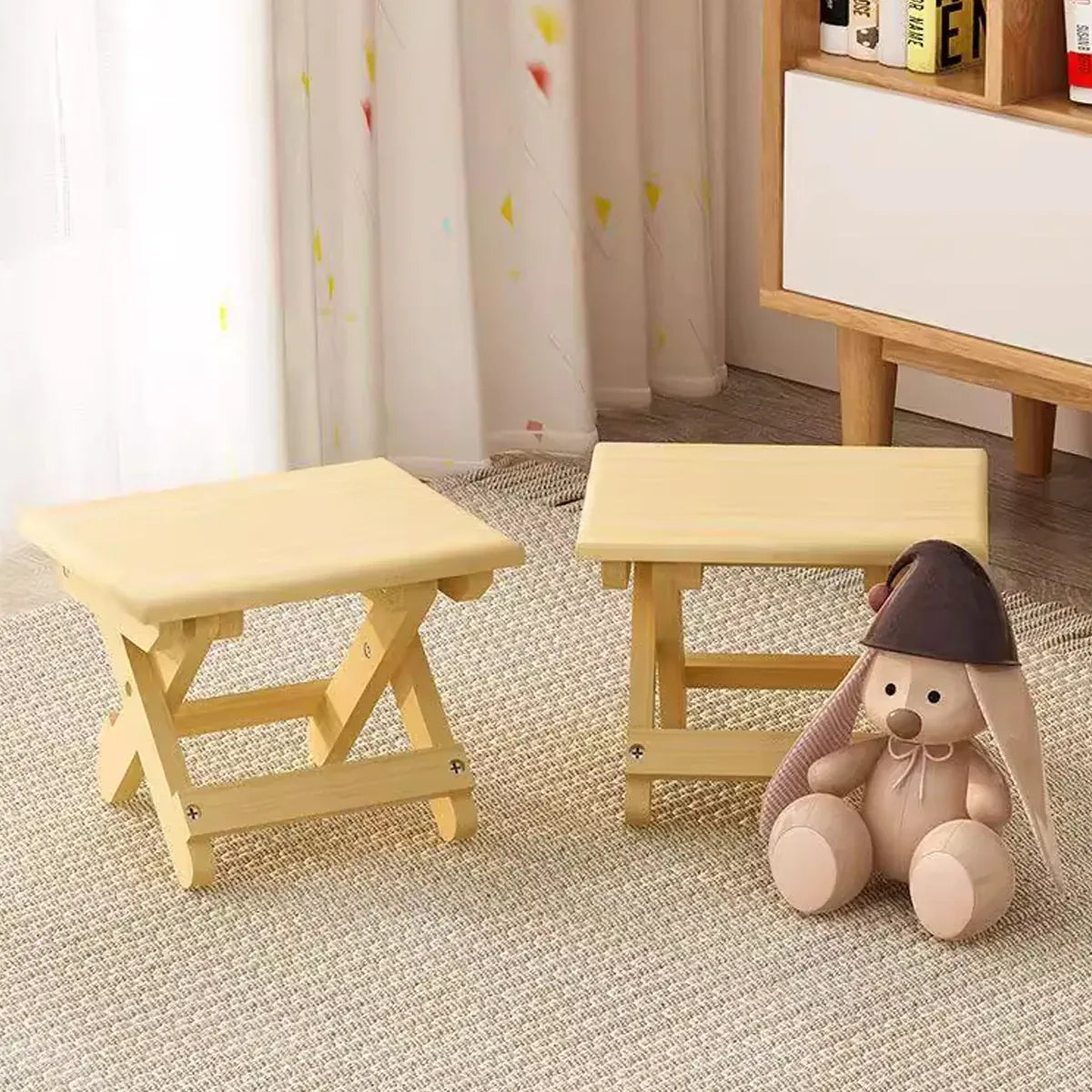 Portable Multi Purpose Foldable Low Stool Durable Space Saving For Home Outdoor