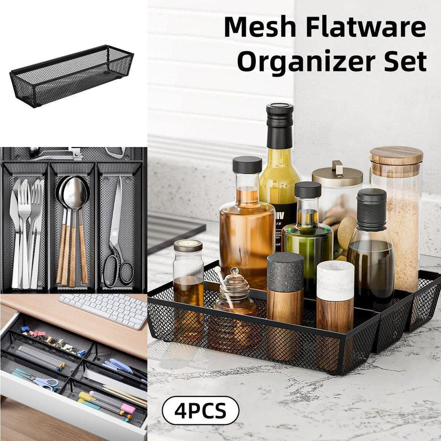 4pcs Cutlery Box Knife Fork Organizer Multifunctional Storage Boxes for Kitchen