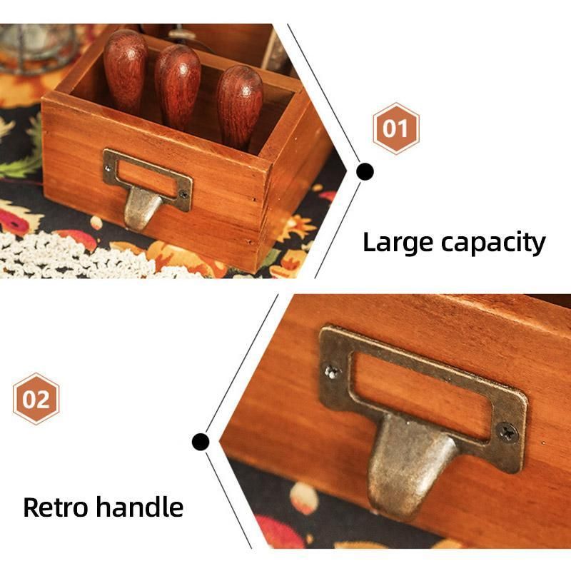 Wooden Desktop Shelf Organizer Storage Rack Office Home Workspace Accessories