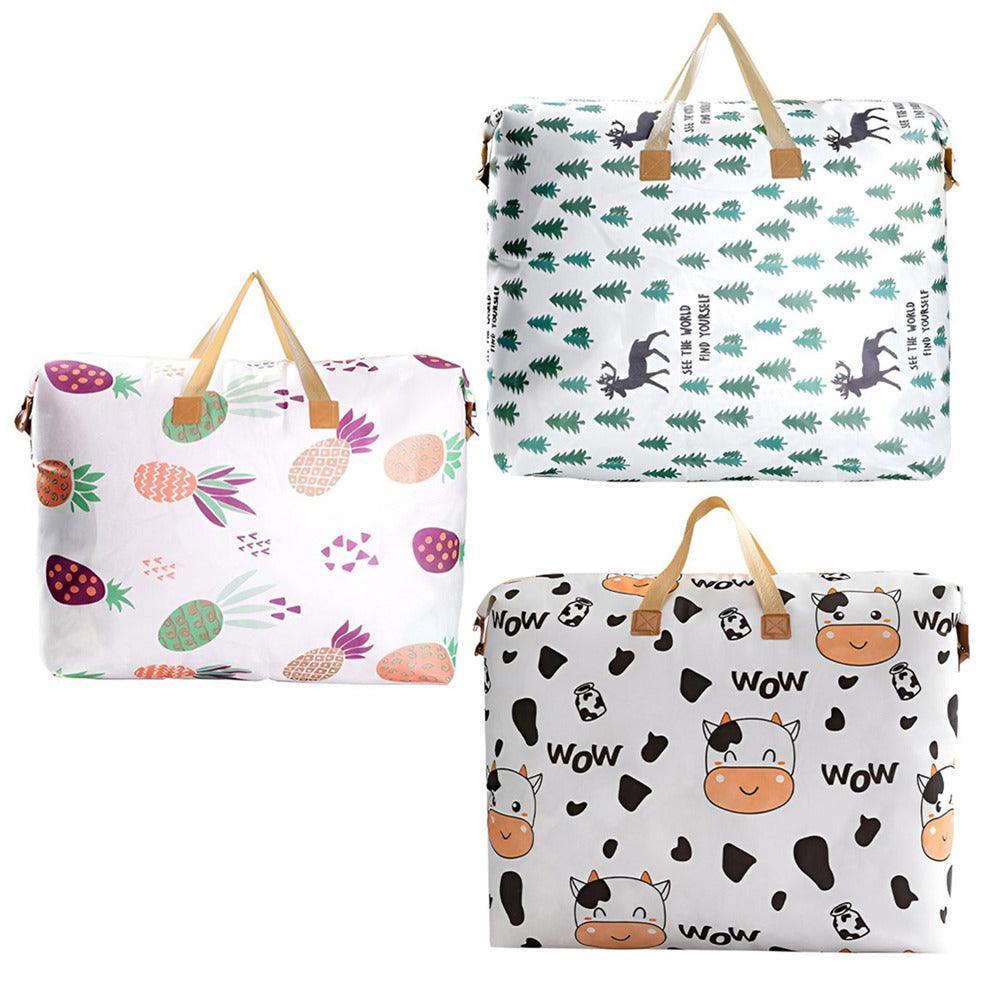 Multipurpose Quilt Storage Bags Waterproof Coated Fabric 4 Sizes Available - Cow 68*17*41cm