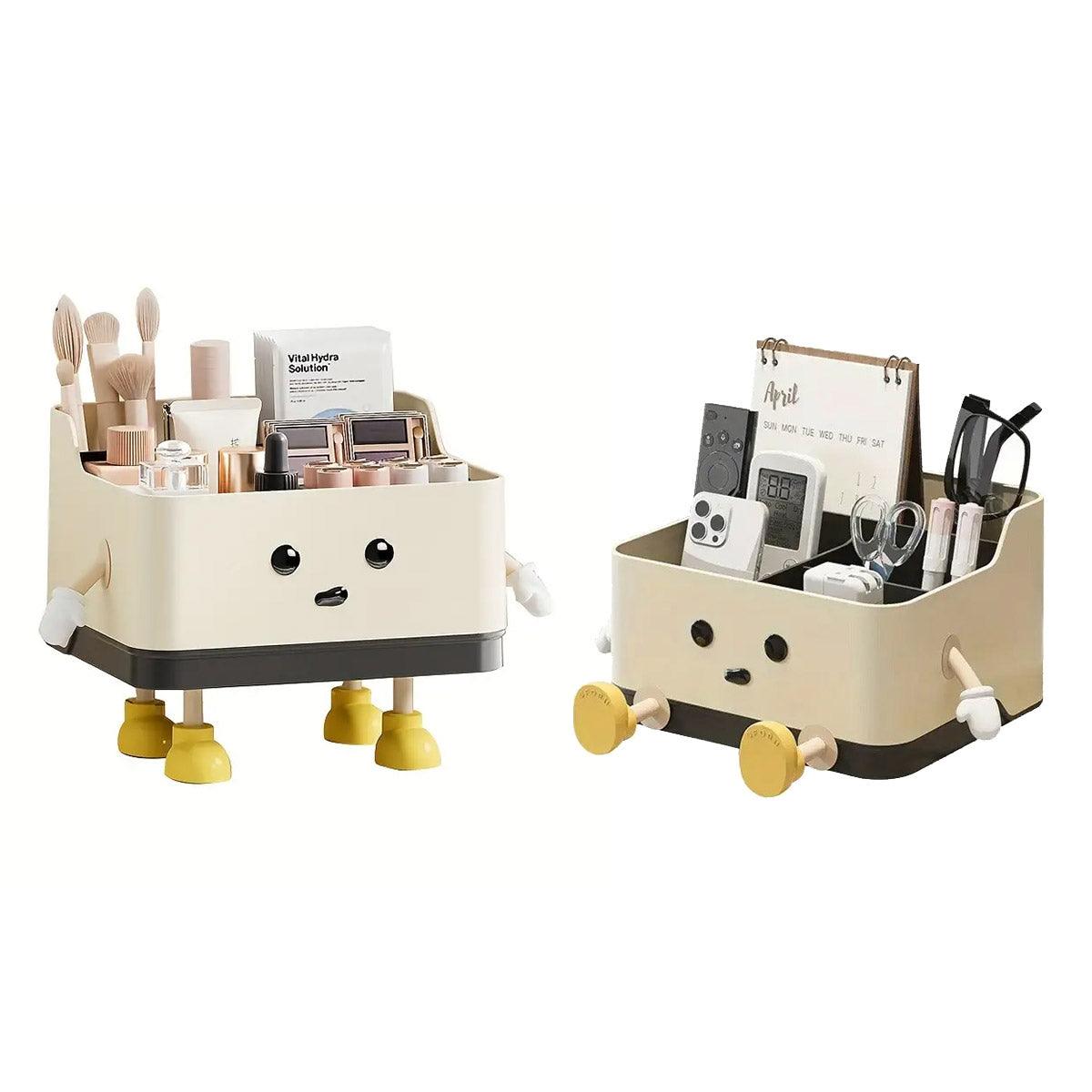 Desktop Organizer Storage Box Household Clutter Compartmentalized Container - Standing