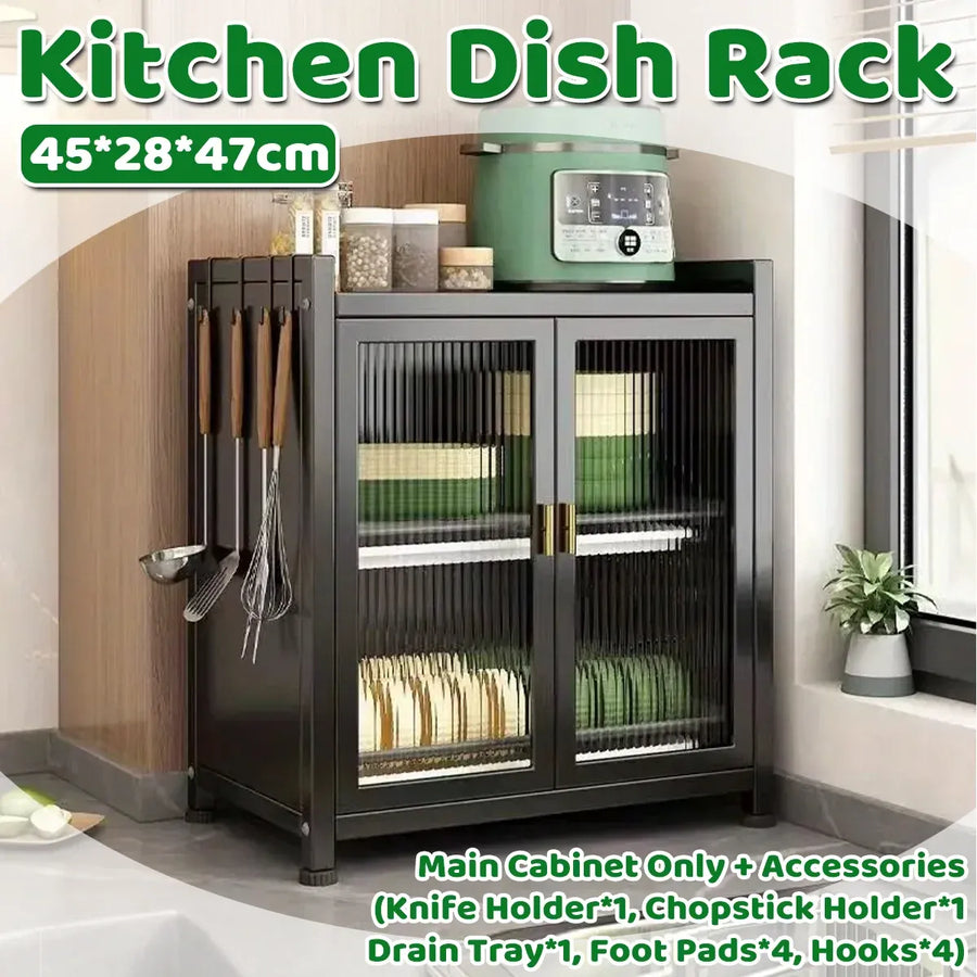 Multifunctional Kitchen Dish Storage Rack Large Capacity for Cutlery Holder