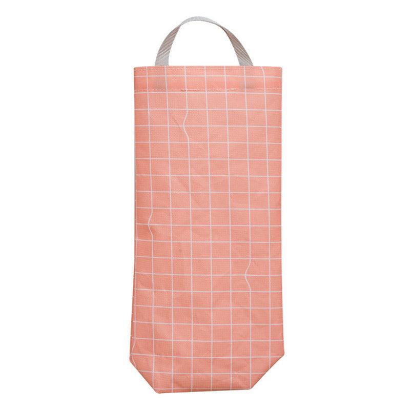 Plastic Bag Bags Hanger Organizer Storage Kitchen Trash Garbage Dispenser Holder - Red