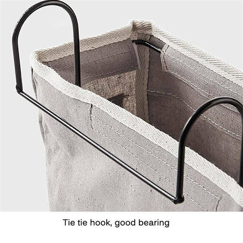 Hanging Bedside Storage Caddy with Pockets for Bunk Bed Dorm Couch Organizing - White Grid