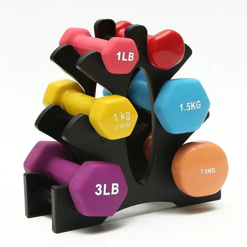 Dumbbell Storage Holder Gym Hand Weight Stand 3-Tier Tree Rack Weights Organizer