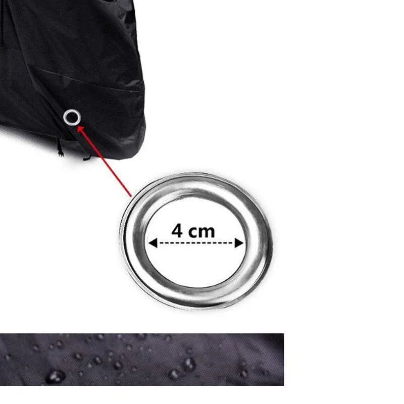 Waterproof 210D Bicycle Cover with Lock Holes and UV Protection for Outdoor Storage